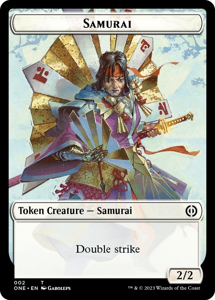 Image for Samurai Token (2) [Phyrexia: All Will Be One] - Magic: The Gathering