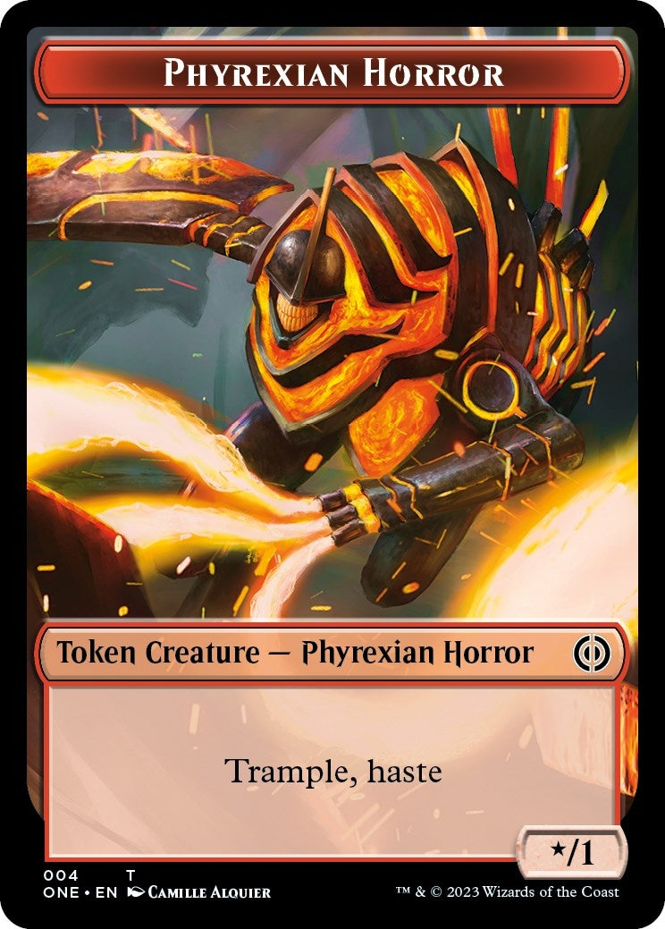 Image for Phyrexian Horror Token (004) (4) [Phyrexia: All Will Be One] - Magic: The Gathering