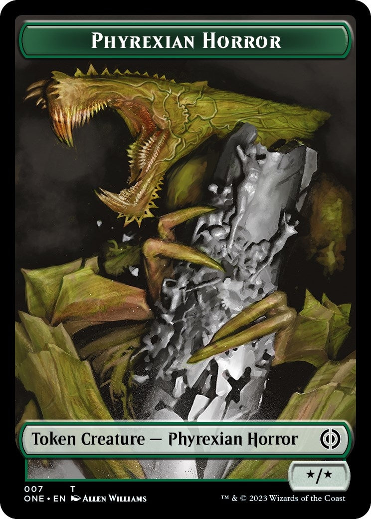 Image for Phyrexian Horror Token (007) (7) [Phyrexia: All Will Be One] - Magic: The Gathering