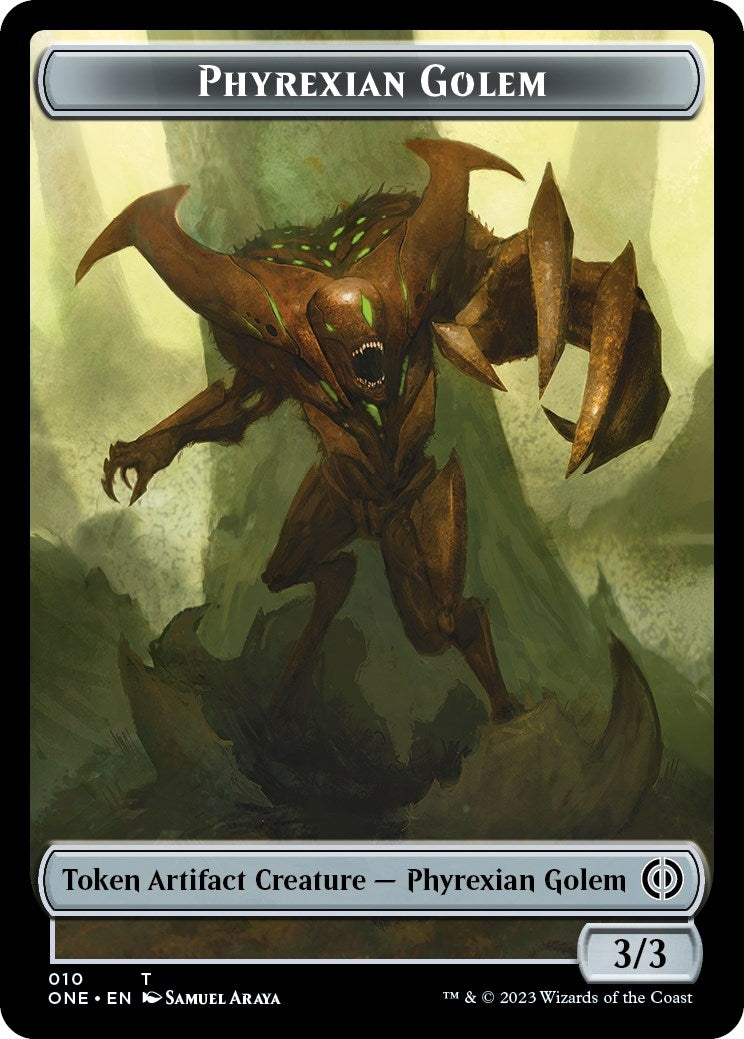 Image for Phyrexian Golem Token (10) [Phyrexia: All Will Be One] - Magic: The Gathering