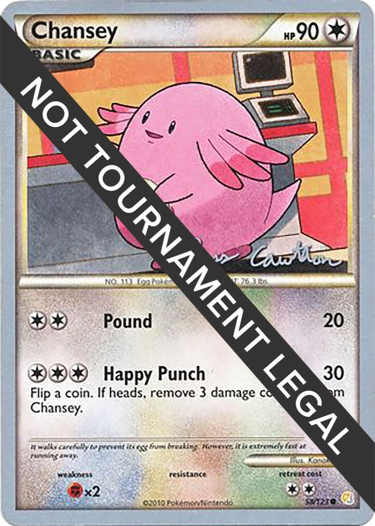 Image for Chansey - 2011 (Ross Cawthon) (58/123) [World Championship Decks] - Pokemon