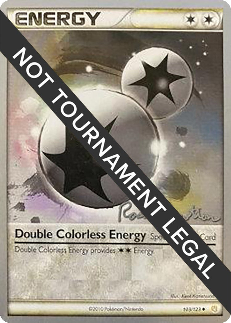 Image for Double Colorless Energy - 2011 (Ross Cawthon) (103/123) [World Championship Decks] - Pokemon