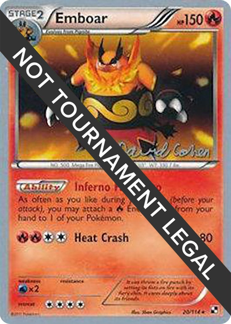 Image for Emboar - 2011 (David Cohen) (20/114) [World Championship Decks] - Pokemon