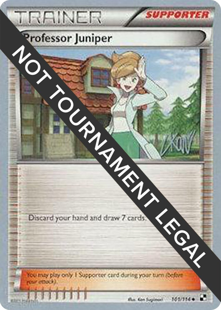 Image for Professor Juniper - 2011 (Christopher Kan) (101/114) [World Championship Decks] - Pokemon