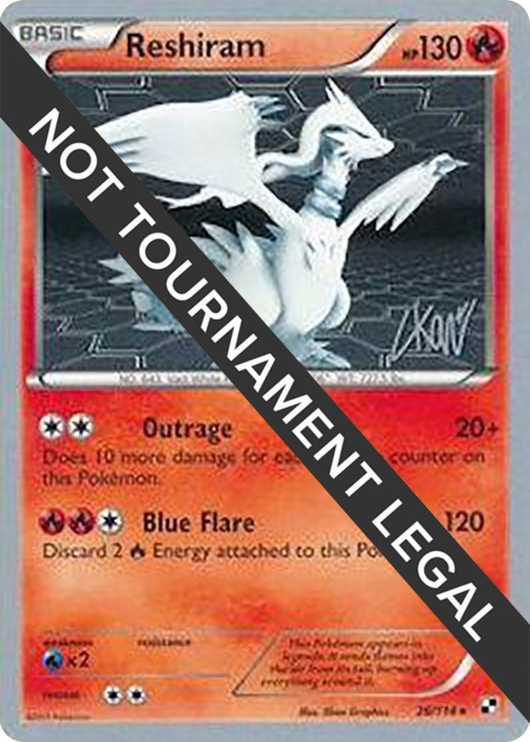 Image for Reshiram - 2011 (Christopher Kan) (26/114) [World Championship Decks] - Pokemon
