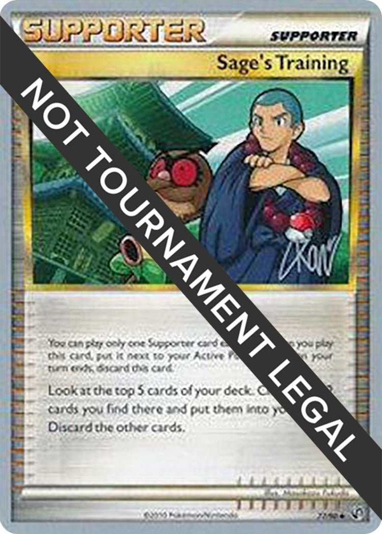Image for Sage's Training - 2011 (Christopher Kan) (77/90) [World Championship Decks] - Pokemon