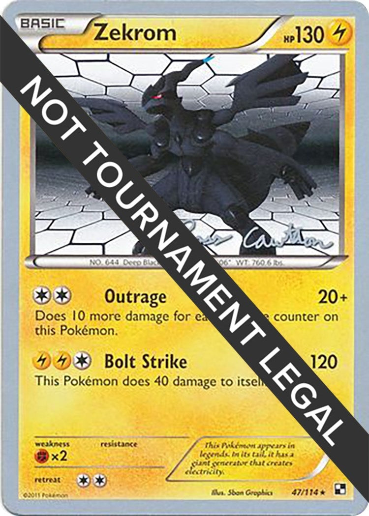 Image for Zekrom - 2011 (Ross Cawthon) (47/114) [World Championship Decks] - Pokemon