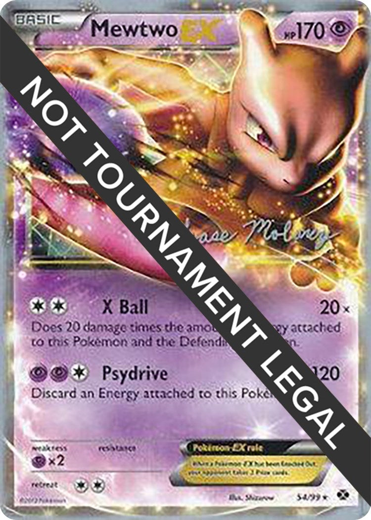 Image for Mewtwo EX - 2012 (Chase Moloney) (54/99) [World Championship Decks] - Pokemon