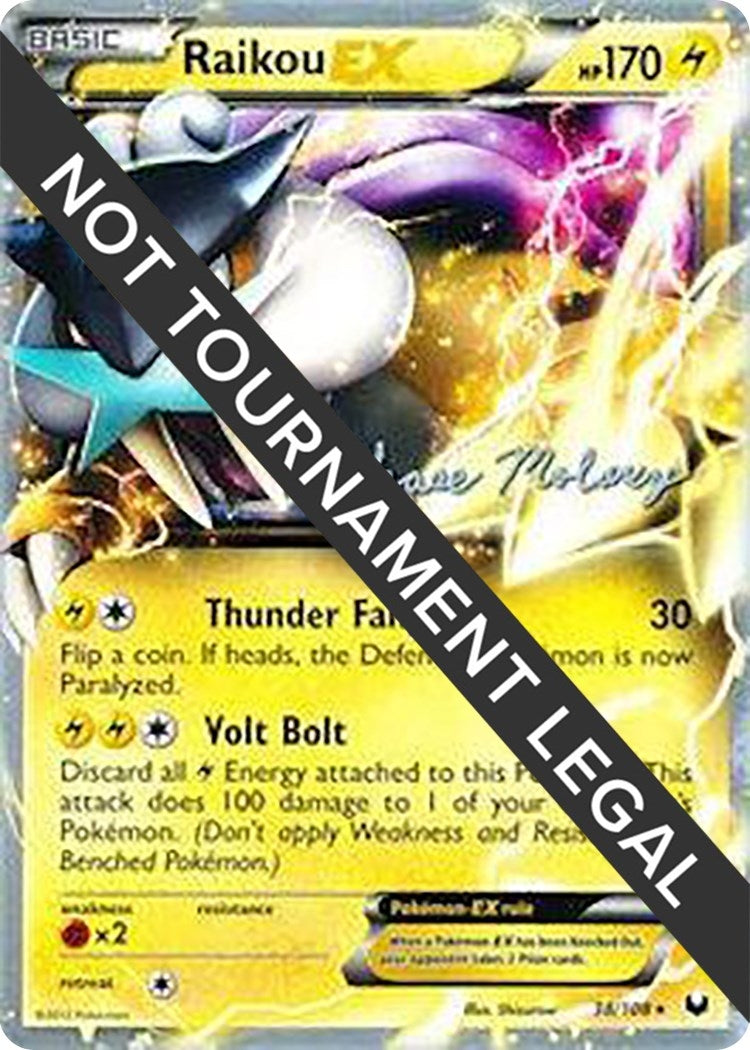 Image for Raikou EX - 2012 (Chase Moloney) (38/108) [World Championship Decks] - Pokemon