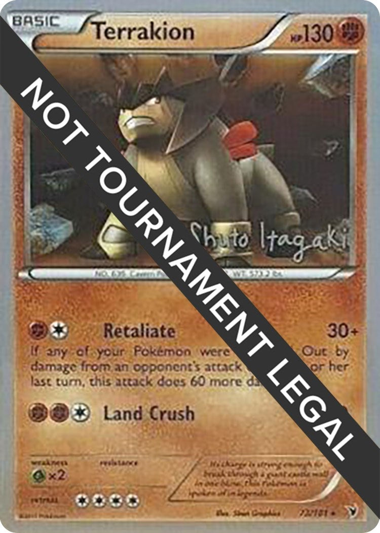 Image for Terrakion - 2012 (Shuto Itagaki) (73/101) [World Championship Decks] - Pokemon