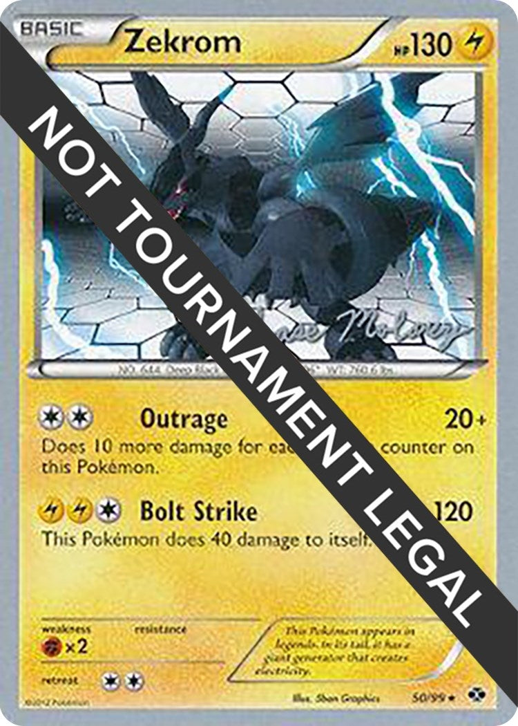 Image for Zekrom - 2012 (Chase Moloney) (50/99) [World Championship Decks] - Pokemon