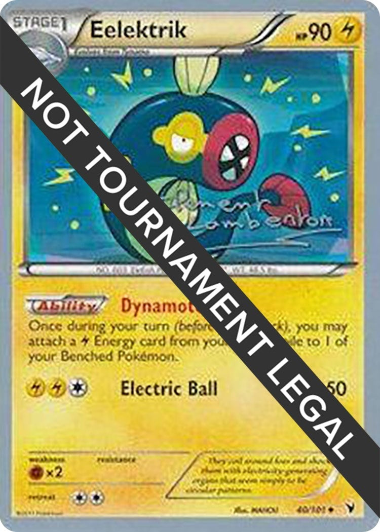 Image for Eelektrik - 2013 (Clement Lamberton) (40/101) [World Championship Decks] - Pokemon
