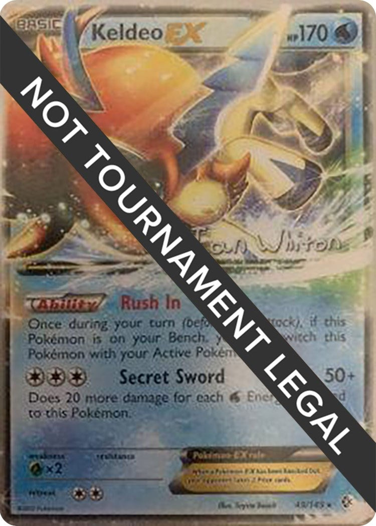 Image for Keldeo EX - 2013 (Ian Whiton) (49/149) [World Championship Decks] - Pokemon