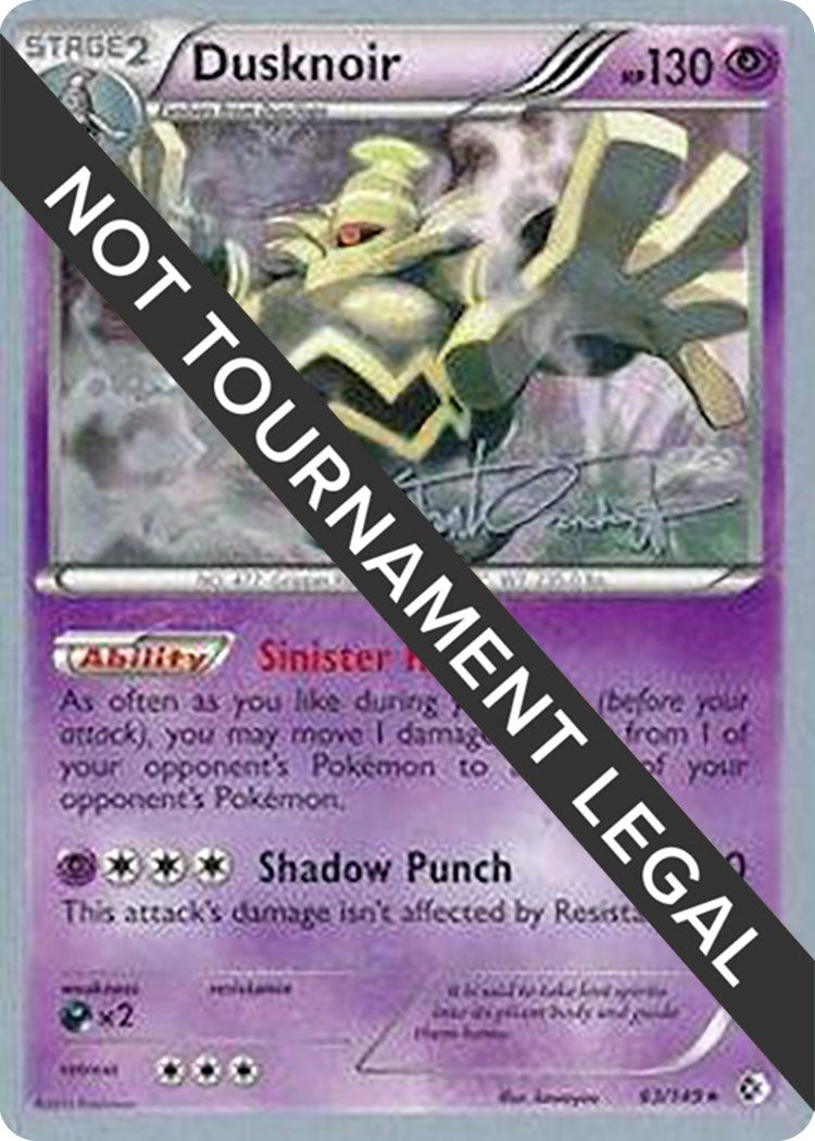 Image for Dusknoir - 2014 (Trent Orndorff) (63/149) [World Championship Decks] - Pokemon