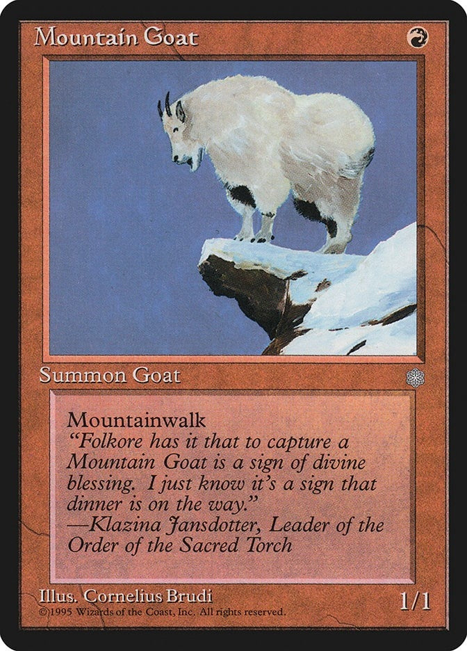Image for Mountain Goat [Ice Age] - Magic: The Gathering
