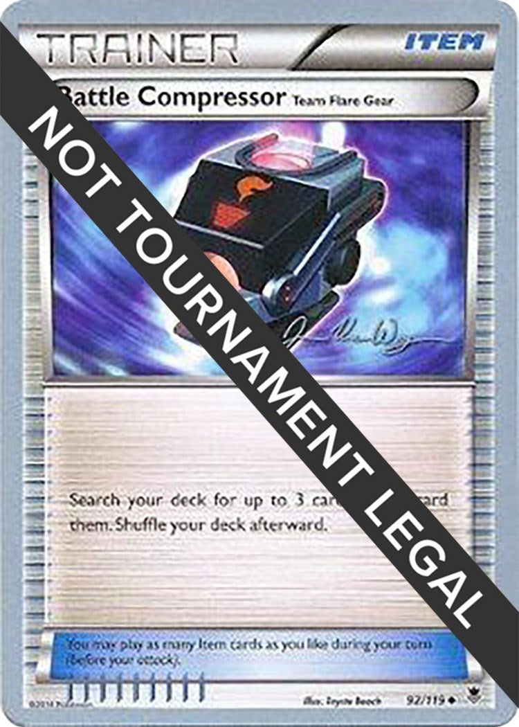 Image for Battle Compressor (Team Flare Gear) - 2015 (Jacob Van Wagner) (92/119) [World Championship Decks] - Pokemon