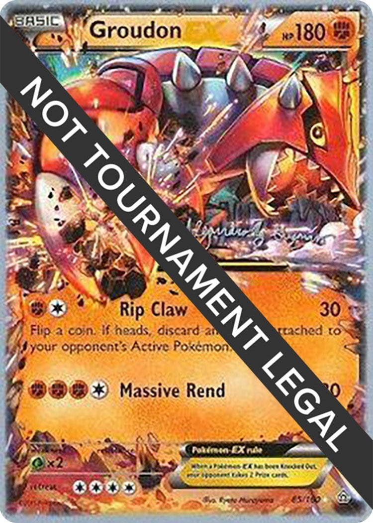 Image for Groudon EX - 2015 (Alejandro Ng-Guzman) (85/160) [World Championship Decks] - Pokemon