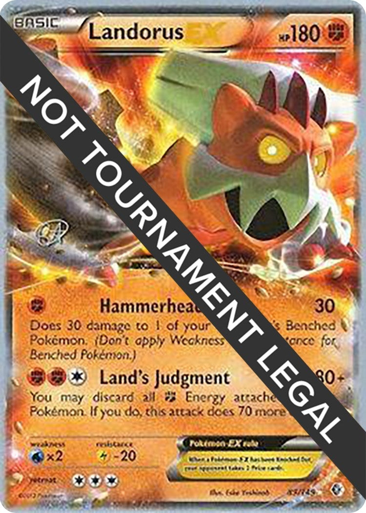 Image for Landorus EX - 2015 (Rowan Stavenow) (89/149) [World Championship Decks] - Pokemon