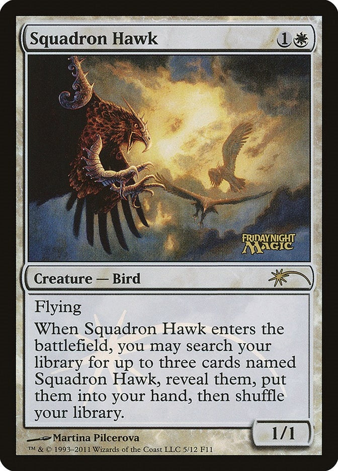 Image for Squadron Hawk (5) [FNM Promos] - Magic: The Gathering