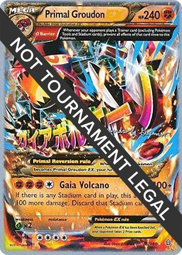 Image for Primal Groudon EX - 2015 (Alejandro Ng-Guzman) (86/160) [World Championship Decks] - Pokemon