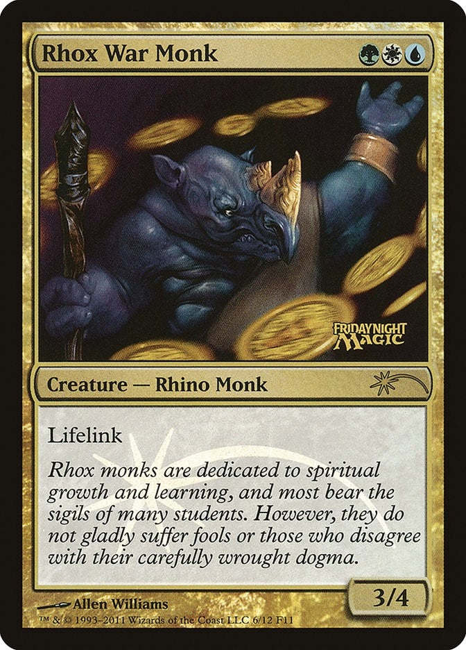 Image for Rhox War Monk (6) [FNM Promos] - Magic: The Gathering