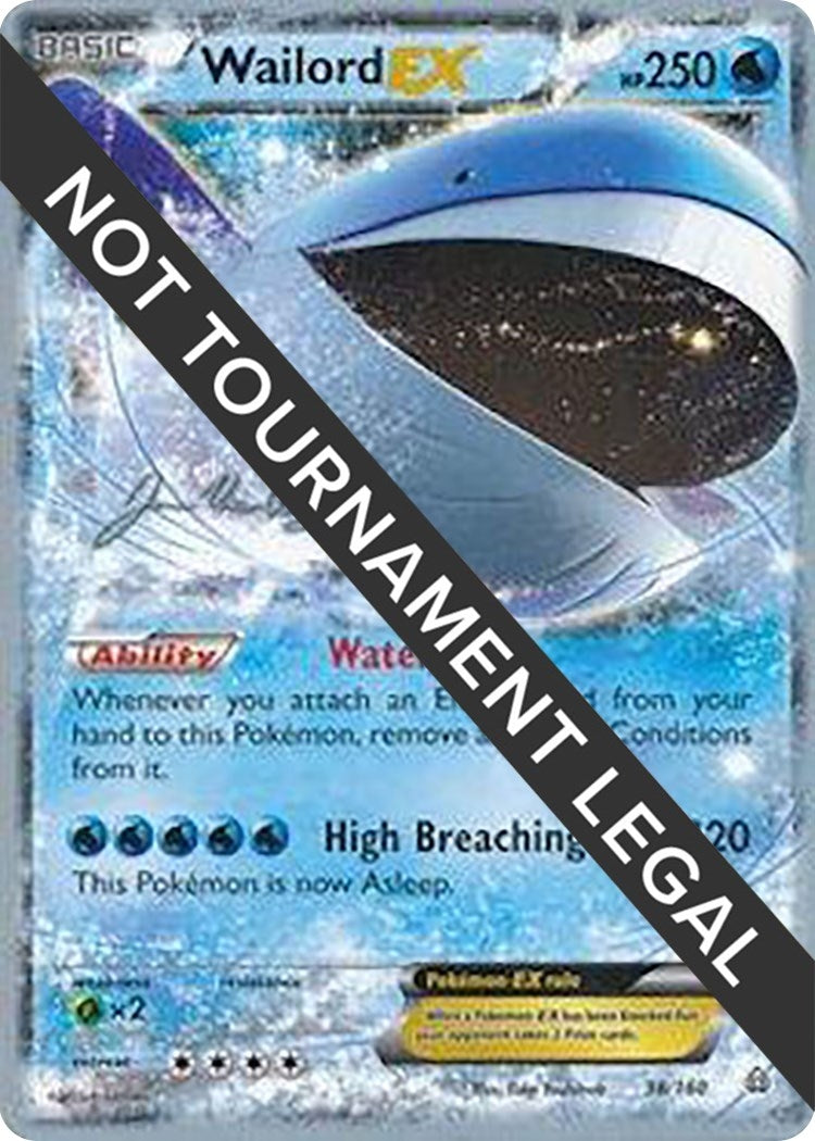 Image for Wailord EX - 2015 (Jacob Van Wagner) (38/160) [World Championship Decks] - Pokemon