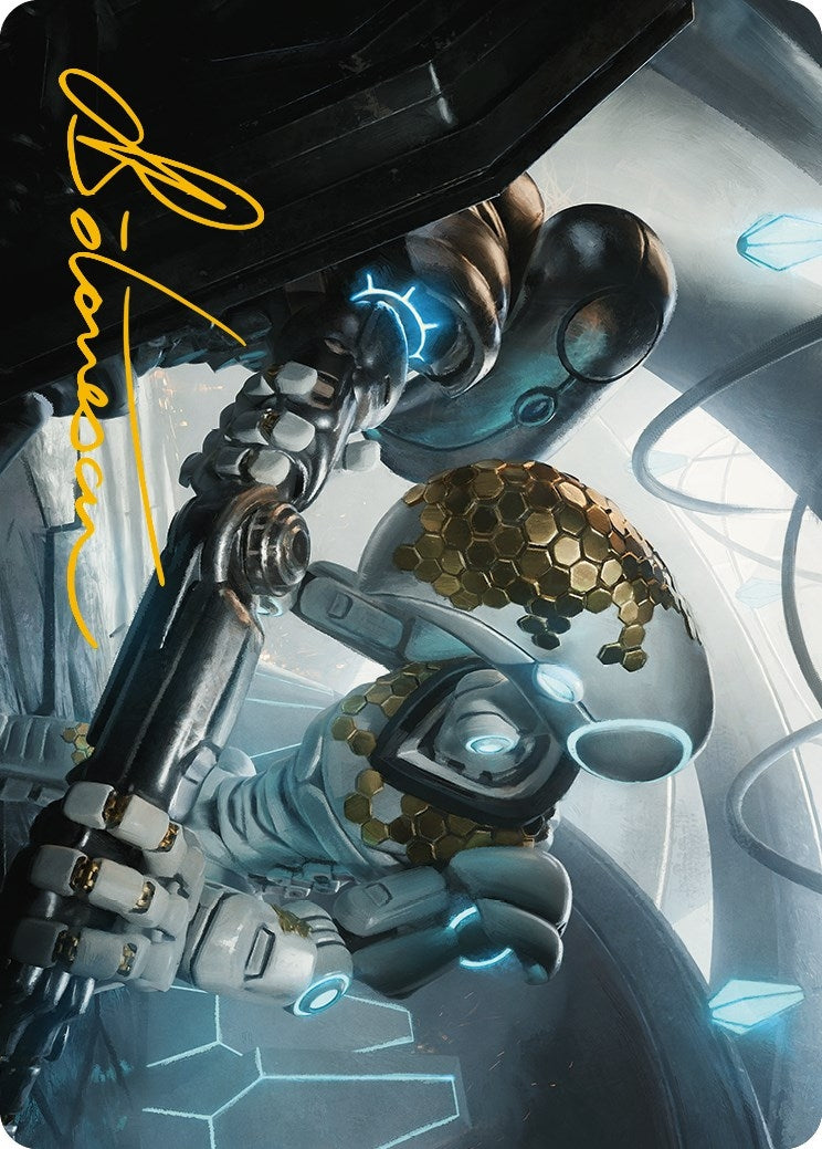 Image for Myr Kinsmith Art Card (Gold-Stamped Signature) (56) [Phyrexia: All Will Be One] - Magic: The Gathering