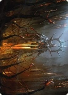 Image for Solphim, Mayhem Dominus Art Card (35) [Phyrexia: All Will Be One] - Magic: The Gathering