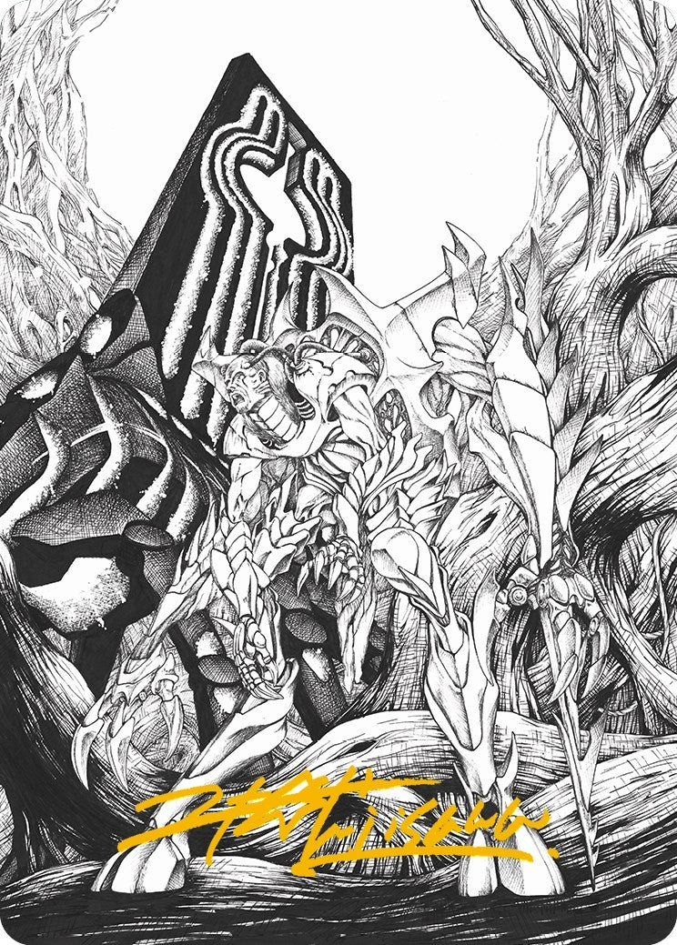 Image for Lukka, Bound to Ruin Art Card (Gold-Stamped Signature) (79) [Phyrexia: All Will Be One] - Magic: The Gathering
