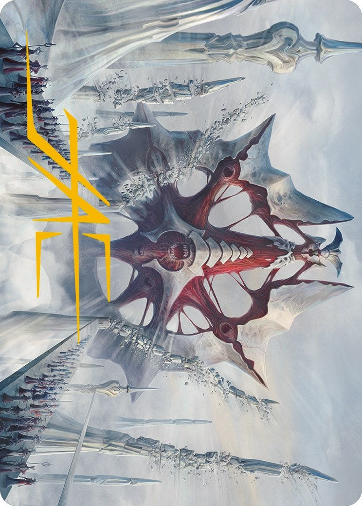 Image for Mondrak, Glory Dominus Art Card (Gold-Stamped Signature) (5) [Phyrexia: All Will Be One] - Magic: The Gathering