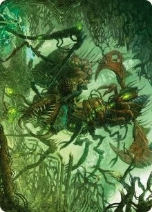 Image for Skyscythe Engulfer Art Card (42) [Phyrexia: All Will Be One] - Magic: The Gathering