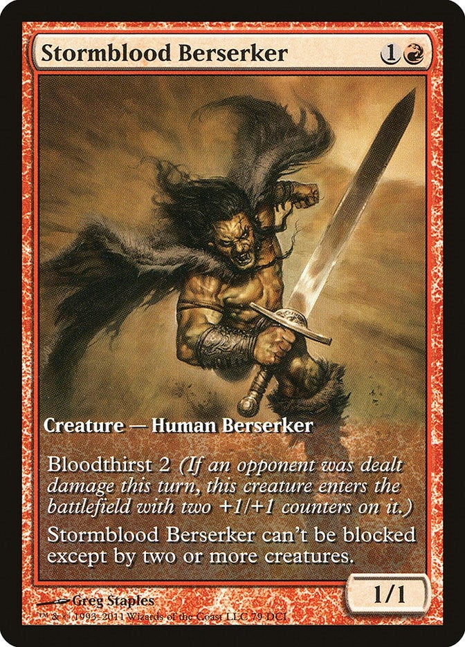 Image for Stormblood Berserker (156) [Game Day & Store Championship Promos] - Magic: The Gathering