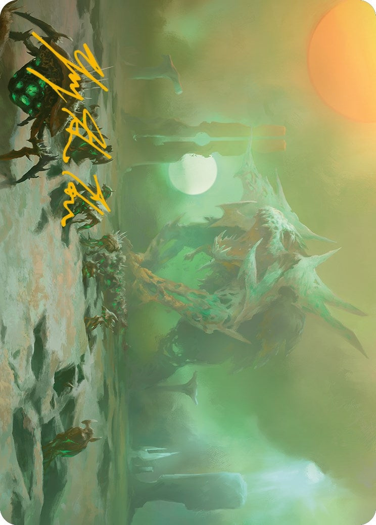 Image for Green Sun's Twilight Art Card (Gold-Stamped Signature) (39) [Phyrexia: All Will Be One] - Magic: The Gathering