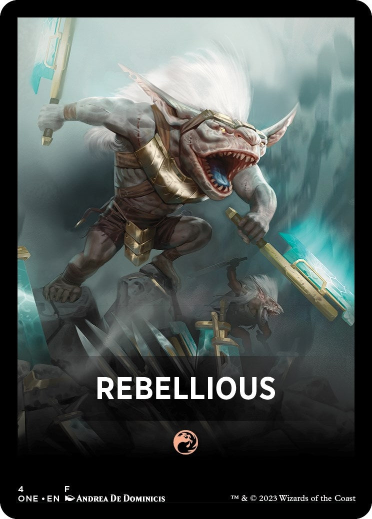Image for Rebellious Theme Card (4) [Phyrexia: All Will Be One] - Magic: The Gathering