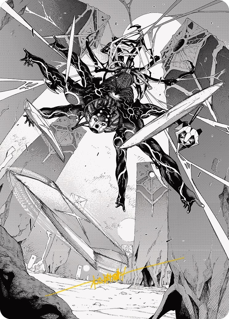 Image for Kaito, Dancing Shadow Art Card (78/81) (Gold-Stamped Signature) (78) [Phyrexia: All Will Be One] - Magic: The Gathering