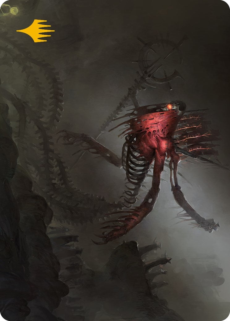 Image for Drivnod, Carnage Dominus Art Card (Gold-Stamped Signature) (20) [Phyrexia: All Will Be One] - Magic: The Gathering