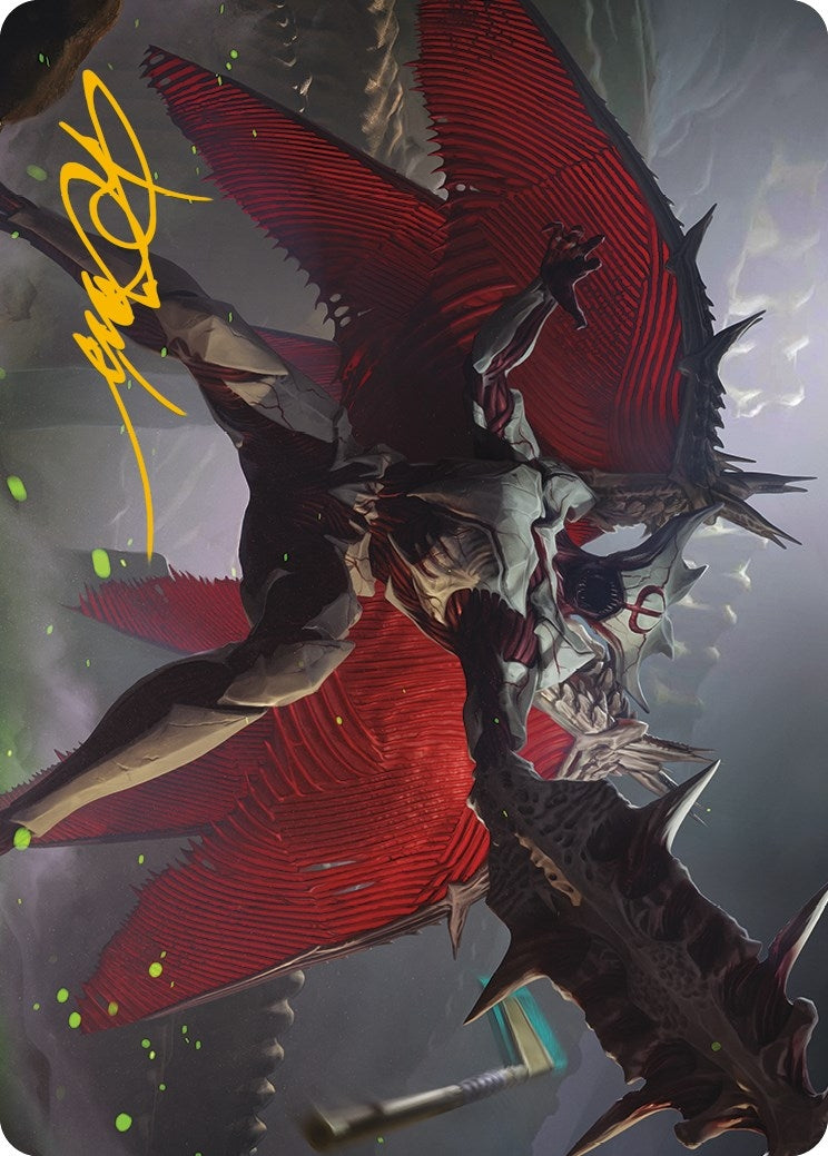 Image for Phyrexian Vindicator Art Card (7/81) (Gold-Stamped Signature) (7) [Phyrexia: All Will Be One] - Magic: The Gathering