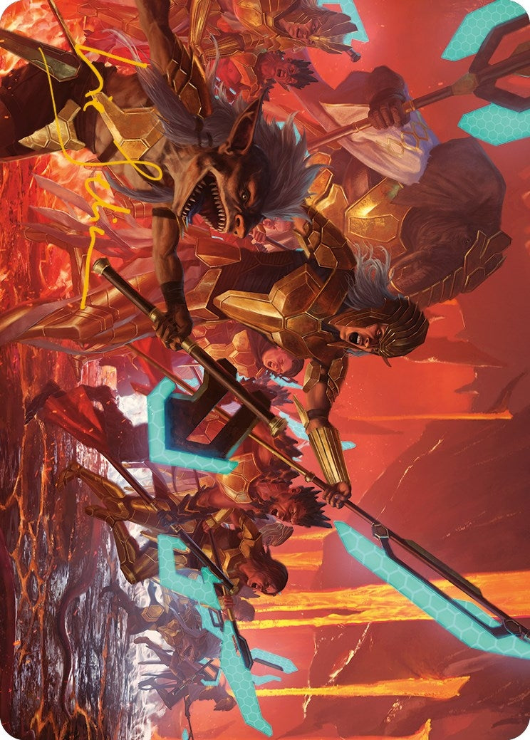 Image for Roar of Resistance Art Card (Gold-Stamped Signature) (34) [Phyrexia: All Will Be One] - Magic: The Gathering
