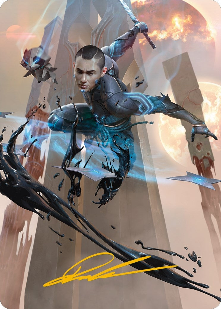Image for Kaito, Dancing Shadow Art Card (48/81) (Gold-Stamped Signature) (48) [Phyrexia: All Will Be One] - Magic: The Gathering