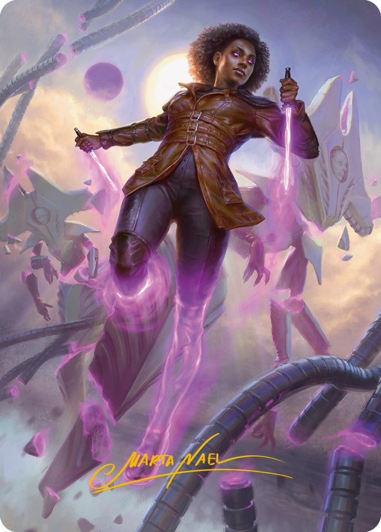Image for Kaya, Intangible Slayer Art Card (Gold-Stamped Signature) (49) [Phyrexia: All Will Be One] - Magic: The Gathering