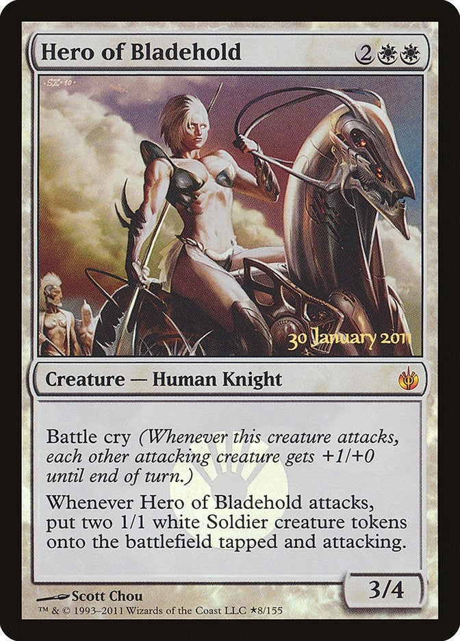 Image for Hero of Bladehold (8) [Prerelease Cards] - Magic: The Gathering