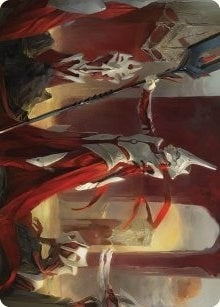 Image for Porcelain Zealot Art Card (8) [Phyrexia: All Will Be One] - Magic: The Gathering