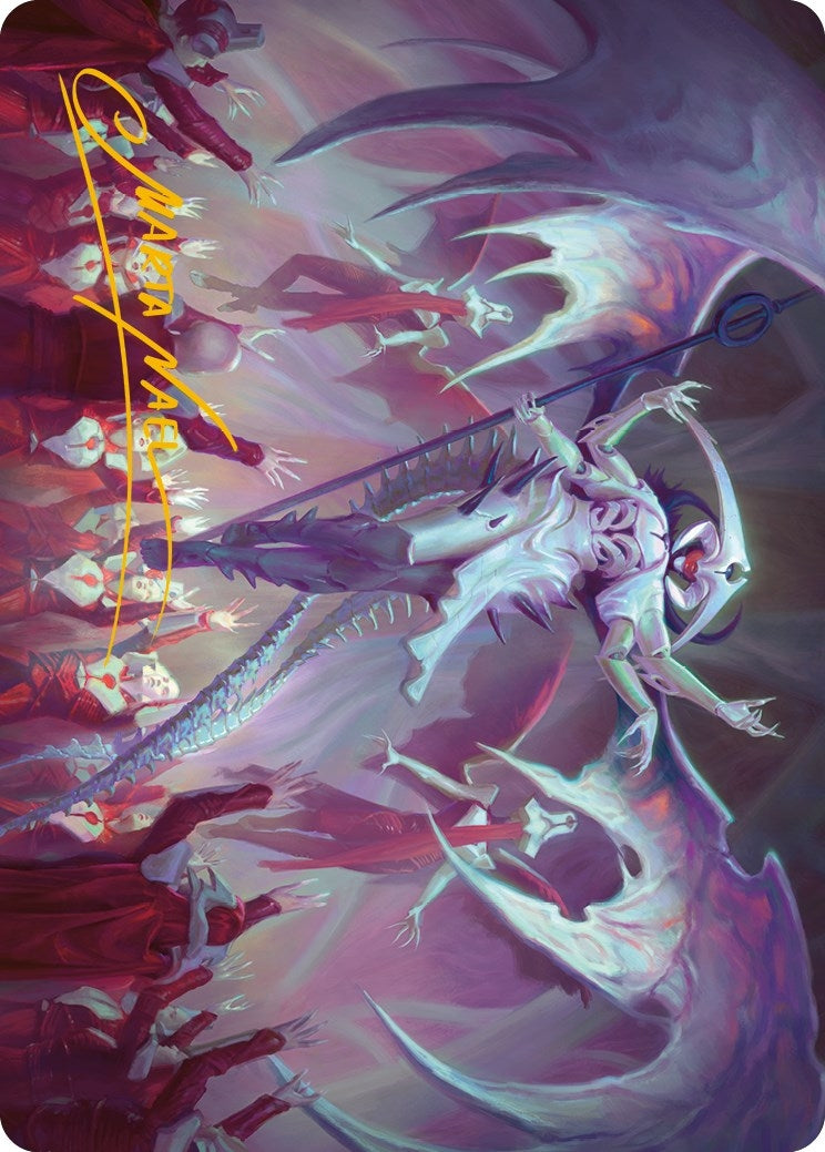 Image for Atraxa, Grand Unifier Art Card (45/81) (Gold-Stamped Signature) (45) [Phyrexia: All Will Be One] - Magic: The Gathering