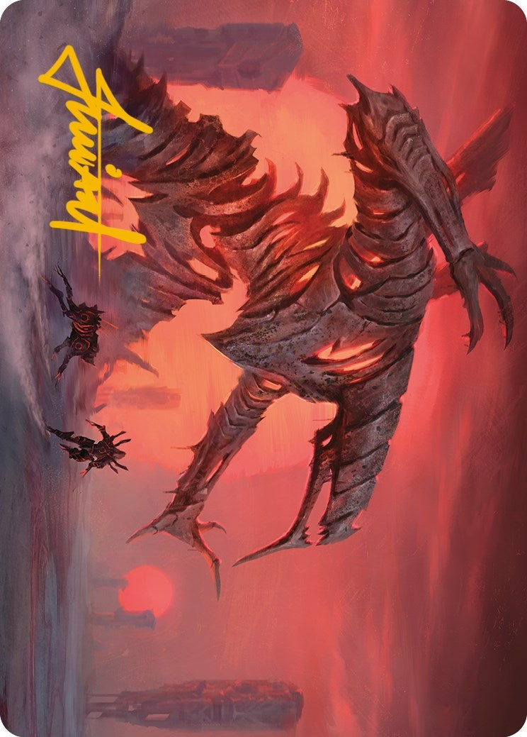 Image for Red Sun's Twilight Art Card (Gold-Stamped Signature) (33) [Phyrexia: All Will Be One] - Magic: The Gathering