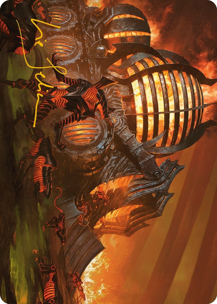 Image for Urabrask's Forge Art Card (Gold-Stamped Signature) (37) [Phyrexia: All Will Be One] - Magic: The Gathering