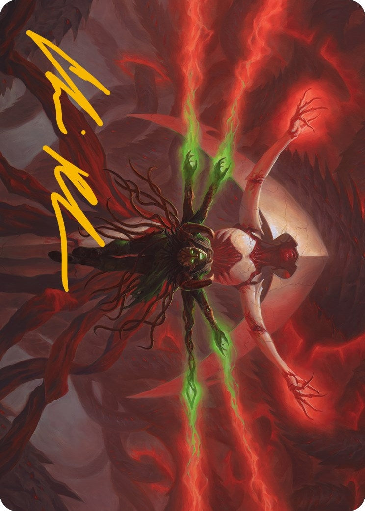 Image for All Will Be One Art Card (Gold-Stamped Signature) (25) [Phyrexia: All Will Be One] - Magic: The Gathering