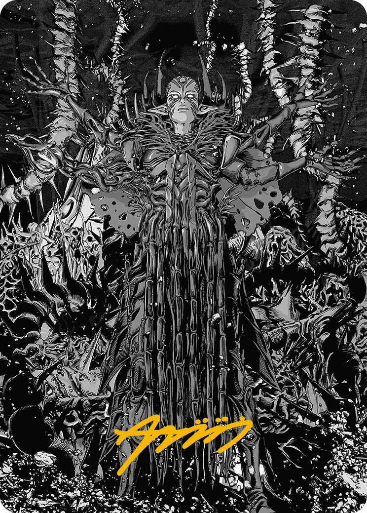 Image for Nissa, Ascended Animist Art Card (Gold-Stamped Signature) (74) [Phyrexia: All Will Be One] - Magic: The Gathering