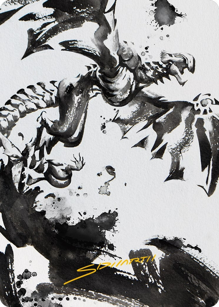 Image for Quicksilver Fisher Art Card (Gold-Stamped Signature) (68) [Phyrexia: All Will Be One] - Magic: The Gathering