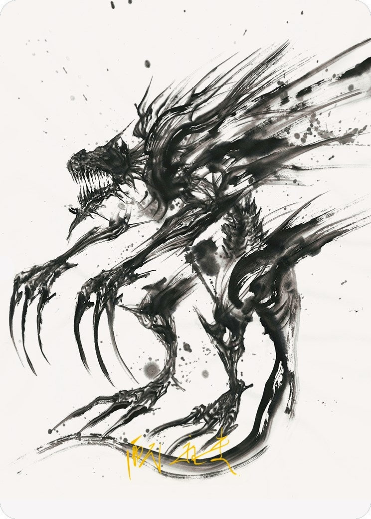 Image for Phyrexian Obliterator Art Card (Gold-Stamped Signature) (71) [Phyrexia: All Will Be One] - Magic: The Gathering