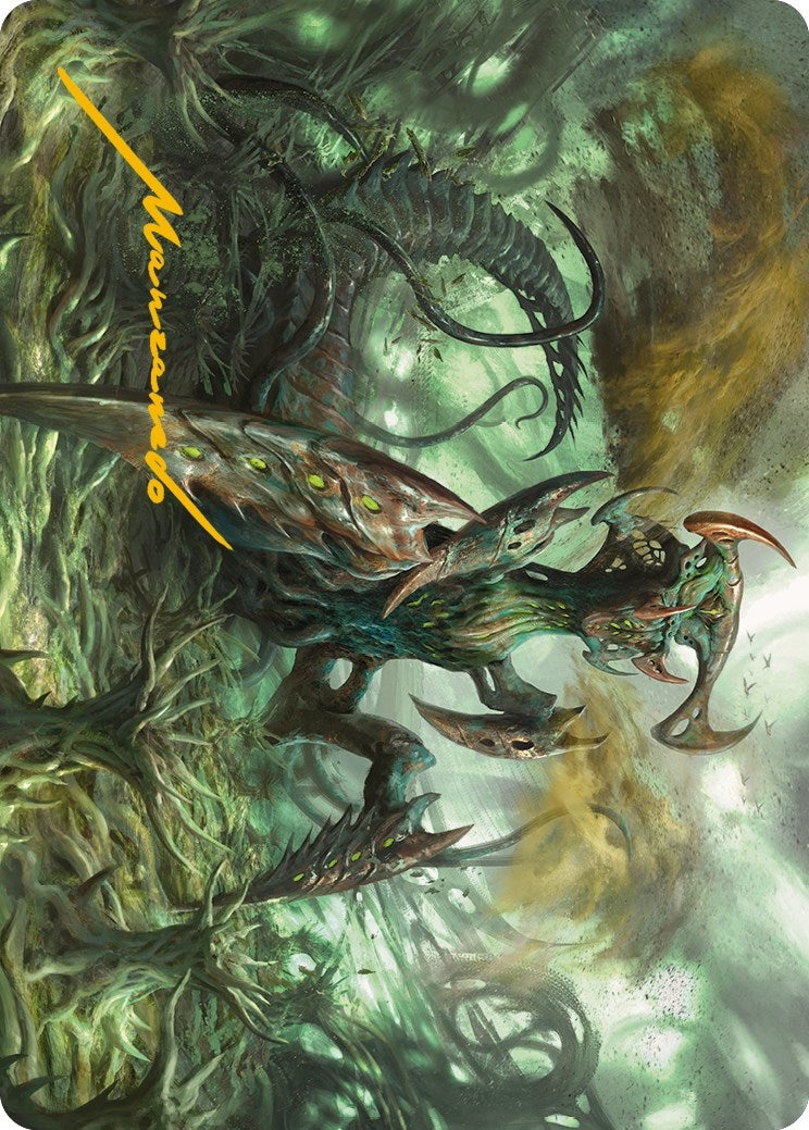 Image for Zopandrel, Hunger Dominus Art Card (Gold-Stamped Signature) (44) [Phyrexia: All Will Be One] - Magic: The Gathering
